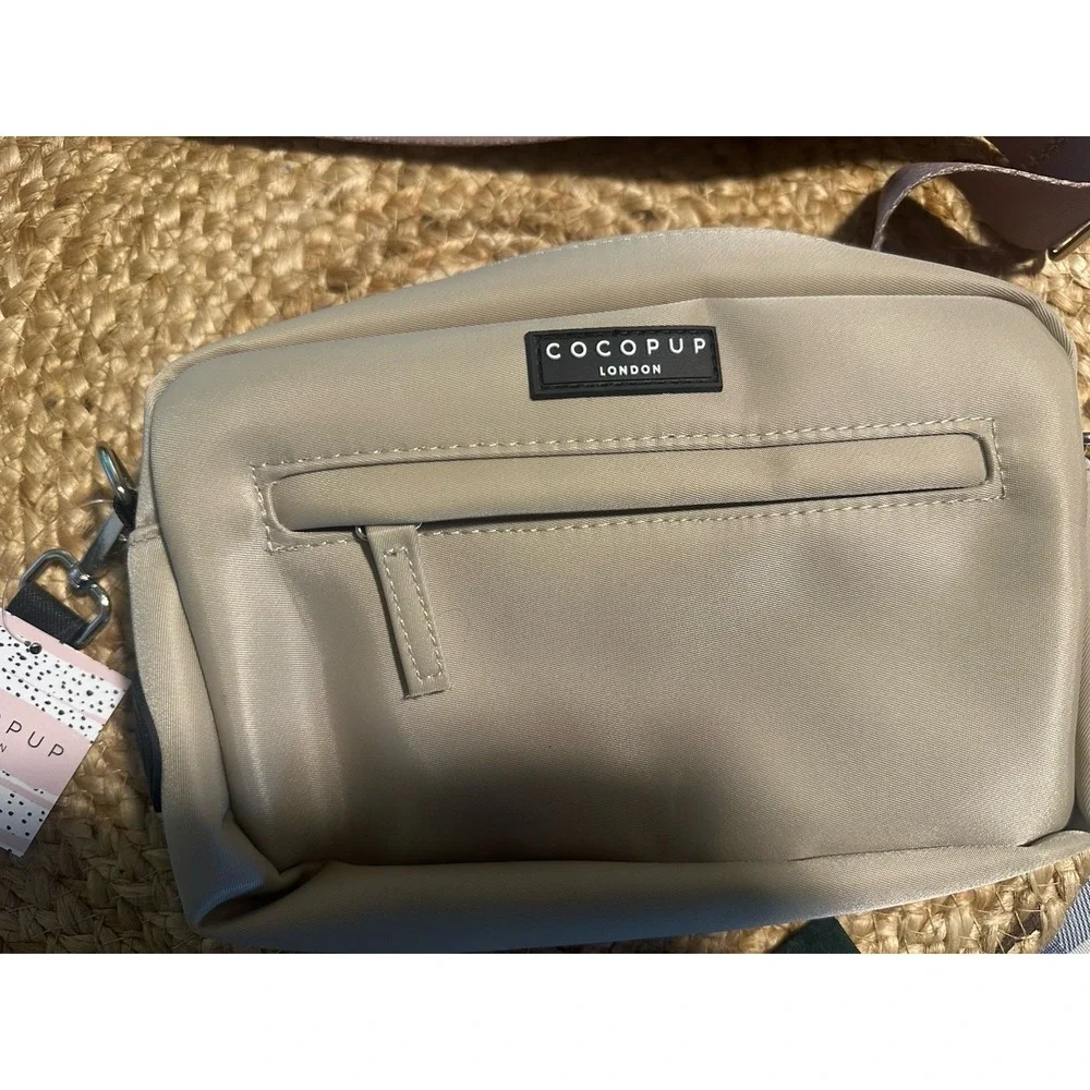 Cocopup London Dog Walking Bag Purse Beige Bag Beige strap
